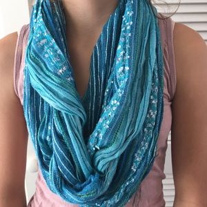Turquoise Infinity Scarf